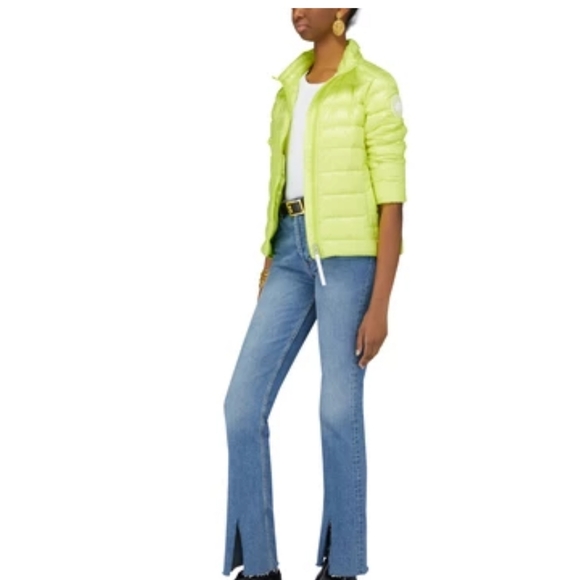 💯 Auth Canada goose Cypress packable Down Jacket Arctic Floral Limelight M - Picture 16 of 16